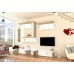 Living Armonia PAL Cappuccino Lucios - Varianta 2 cu sistem "PUSH TO OPEN"